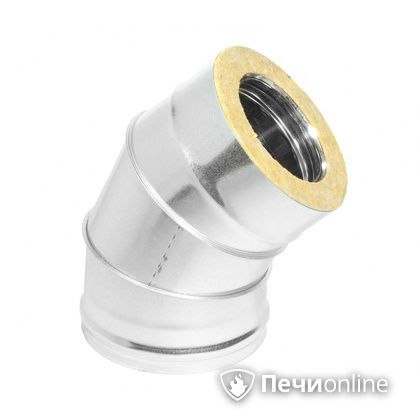 Колено 135° (45°) Теплов и Сухов Отвод Термо 45* ОТ-Р 430-0.5/оцинковка D115/180 в Твери