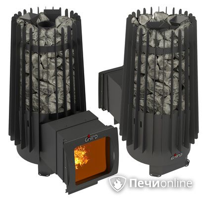 Дровяная печь-каменка GrillD Cometa Vega 180 window long Max в Твери