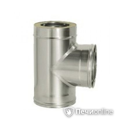 Дымоход Дымок Тройник 90° с изоляцией 0.5 мм. ТRFR90 120/200 в Твери
