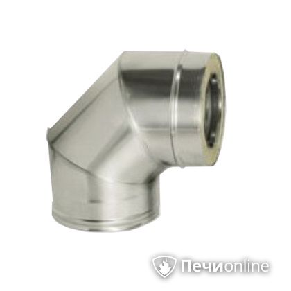 Дымоход Дымок Колено 90° с изоляцией 0,8 мм. OТFR90 150/230 в Твери