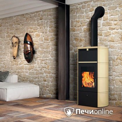 Печь-камин Edilkamin Flamma 24 kw V.C. Pergamena с Т/О в Твери