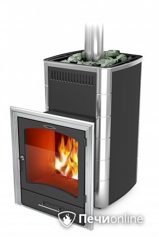 Дровяная банная печь TMF Калина II Inox БСЭ ТО антрацит НВ ПРН в Твери