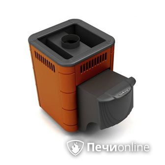 Дровяная банная печь TMF Оса Carbon терракота дверь антрацит в Твери