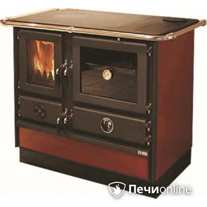 Отопительно-варочная печь MBS Thermo Magnum Red R с теплообменником и духовым шкафом в Твери