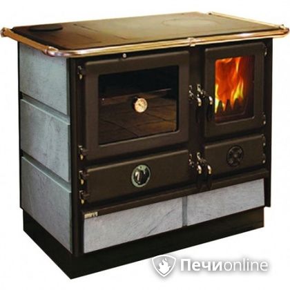 Отопительно-варочная печь MBS Thermo Magnum Stone L с теплообменником и духовым шкафом в Твери
